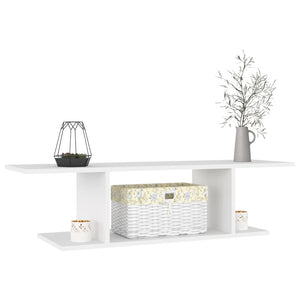 Väggmonterat tv-skåp vit 103x30x26,5 cm