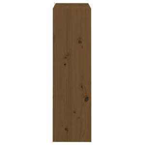 Bokhylla/Rumsavdelare honungsbrun 60x30x103,5 cm massiv furu