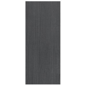 Bokhylla/Rumsavdelare grå 100x30x71,5 cm massiv furu