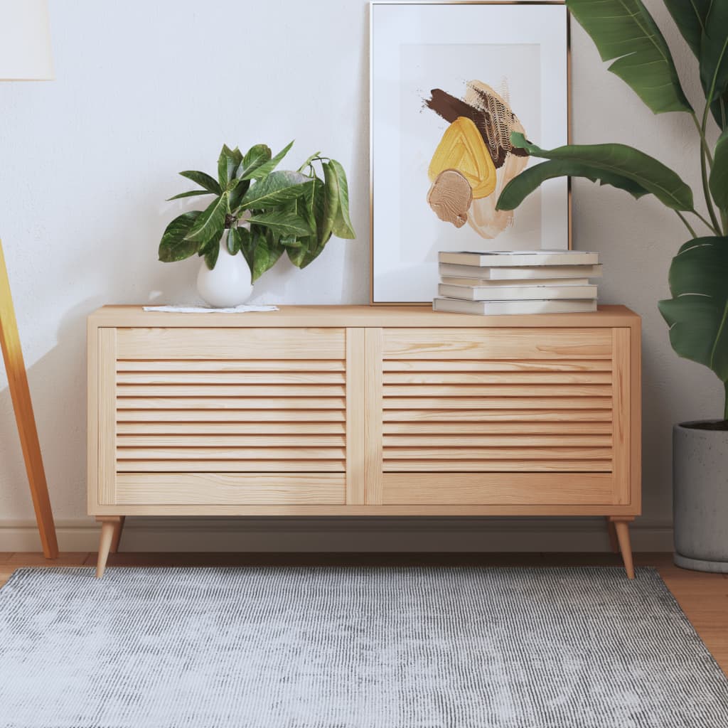 Skåpluckor lamelldesign 2 st 39,5x59,4 cm massiv furu