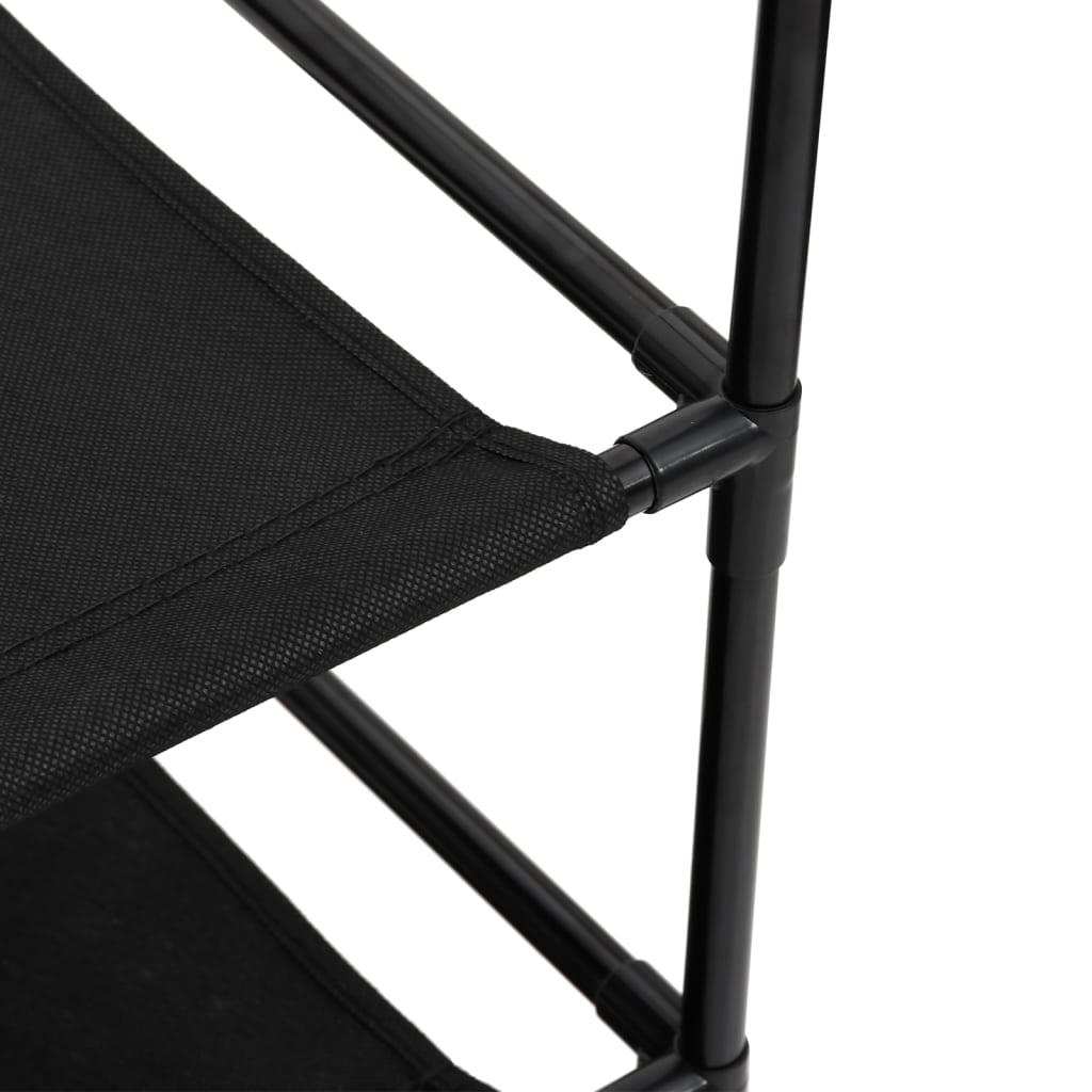 Byrå med 6 lådor 55x29x55 cm svart stål