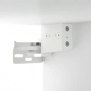 Spegelskåp med LED vit 76x15x55 cm