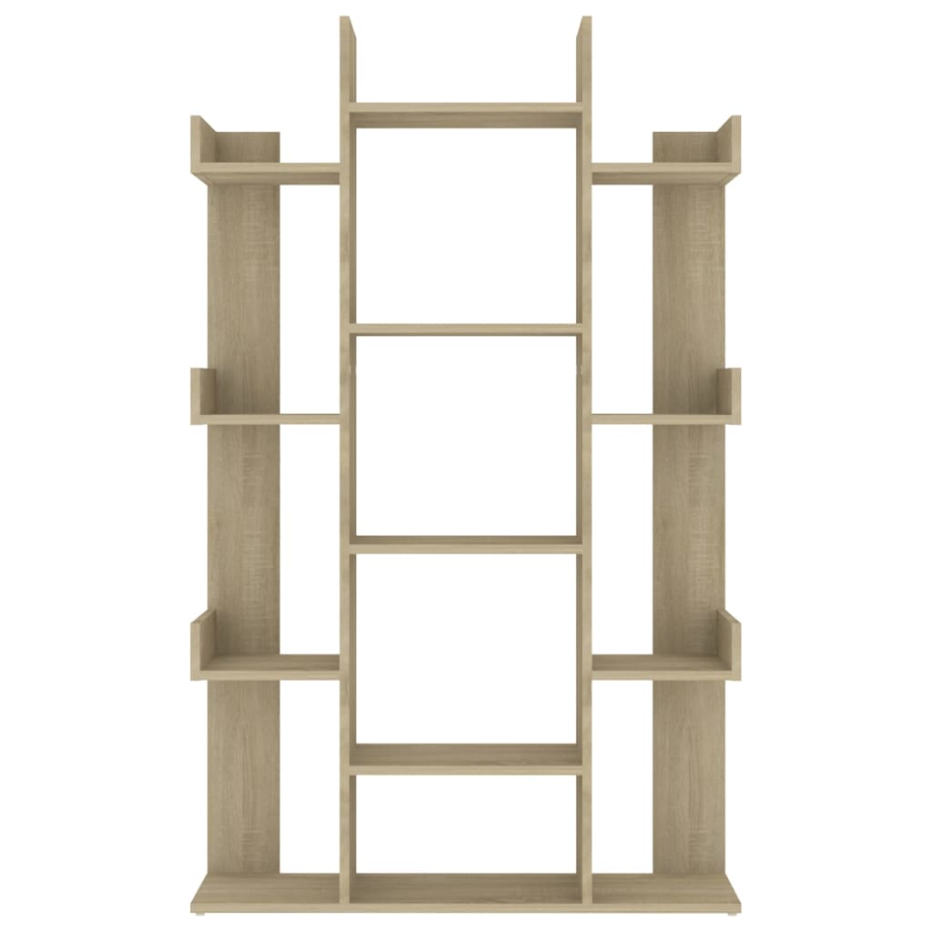 Bokhylla sonoma-ek 86x25,5x140 cm konstruerat trä