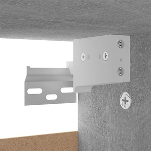 Skoskåp betonggrå 60x35x70 cm konstruerat trä