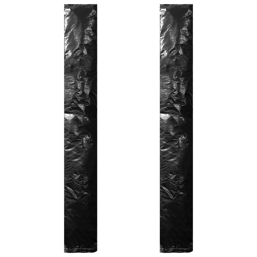 Parasollskydd 2 st med blixtlås PE 175 cm