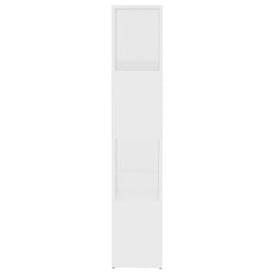 Bokhylla Rumsavdelare vit 60x24x124,5 cm konstruerat trä