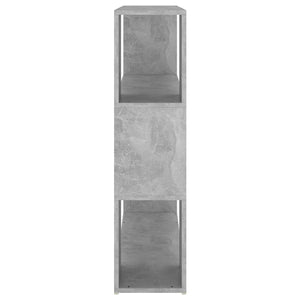 Bokhylla Rumsavdelare betonggrå 100x24x94 cm
