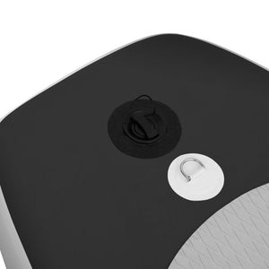 Upplåsbar SUP-bräda set svart 360x81x10 cm