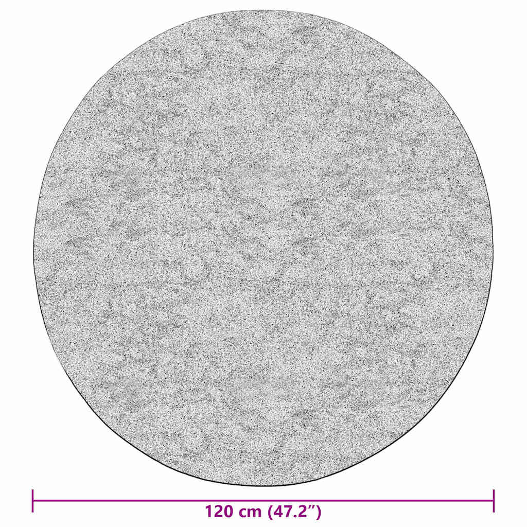 Matta tvättbar φ120 cm grå halkfri