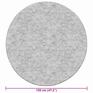 Matta tvättbar φ120 cm grå halkfri