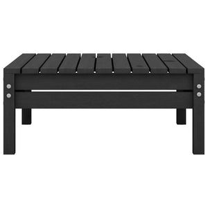 Loungegrupp för trädgården 4 delar massiv furu svart