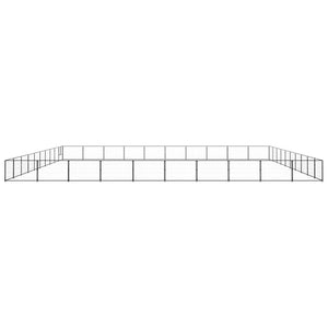 Hundgård svart 100 m² stål