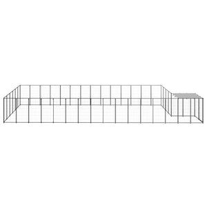 Hundgård svart 26,62 m² stål