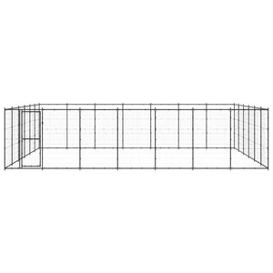 Hundgård för utomhusbruk stål 50,82 m²