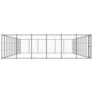 Hundgård för utomhusbruk stål 79,86 m²