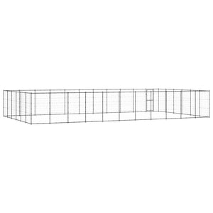 Hundgård för utomhusbruk stål 79,86 m²