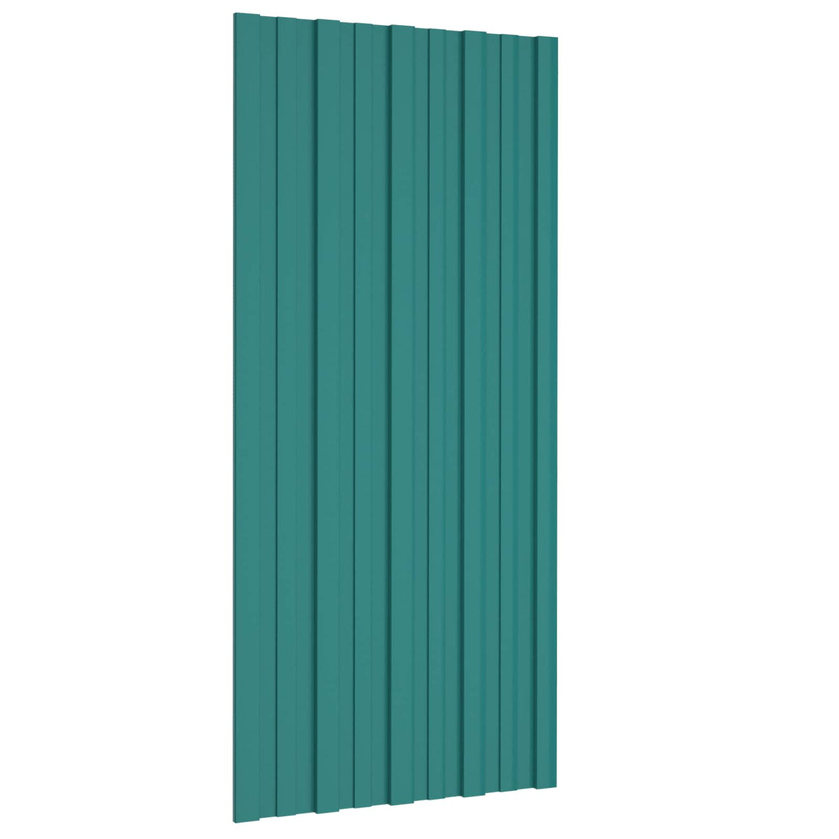 Takpanel 12 st Grön 100 x 45 cm Galvaniserat stål