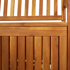 Förvaringsbänk 170 cm massivt akaciaträ