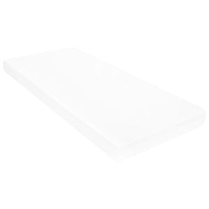 Dagbädd med madrass 90x200 cm vit massiv furu