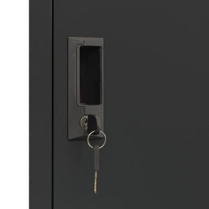 Förvaringsskåp antracit 38x40x180 cm stål