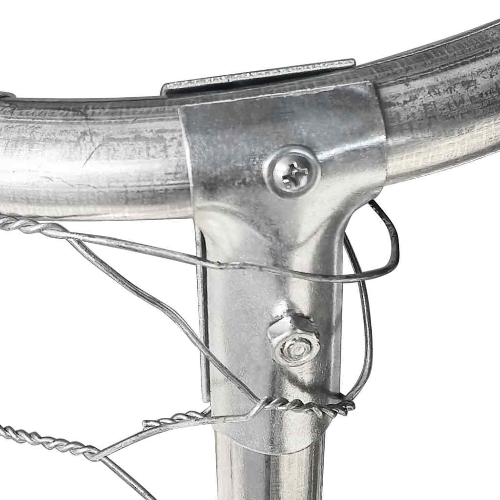 Hundgård med tak för utomhusbruk 400x100x150 cm