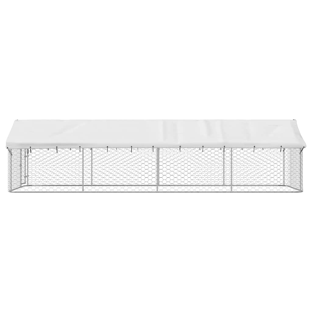 Hundgård med tak för utomhusbruk 600x200x150 cm