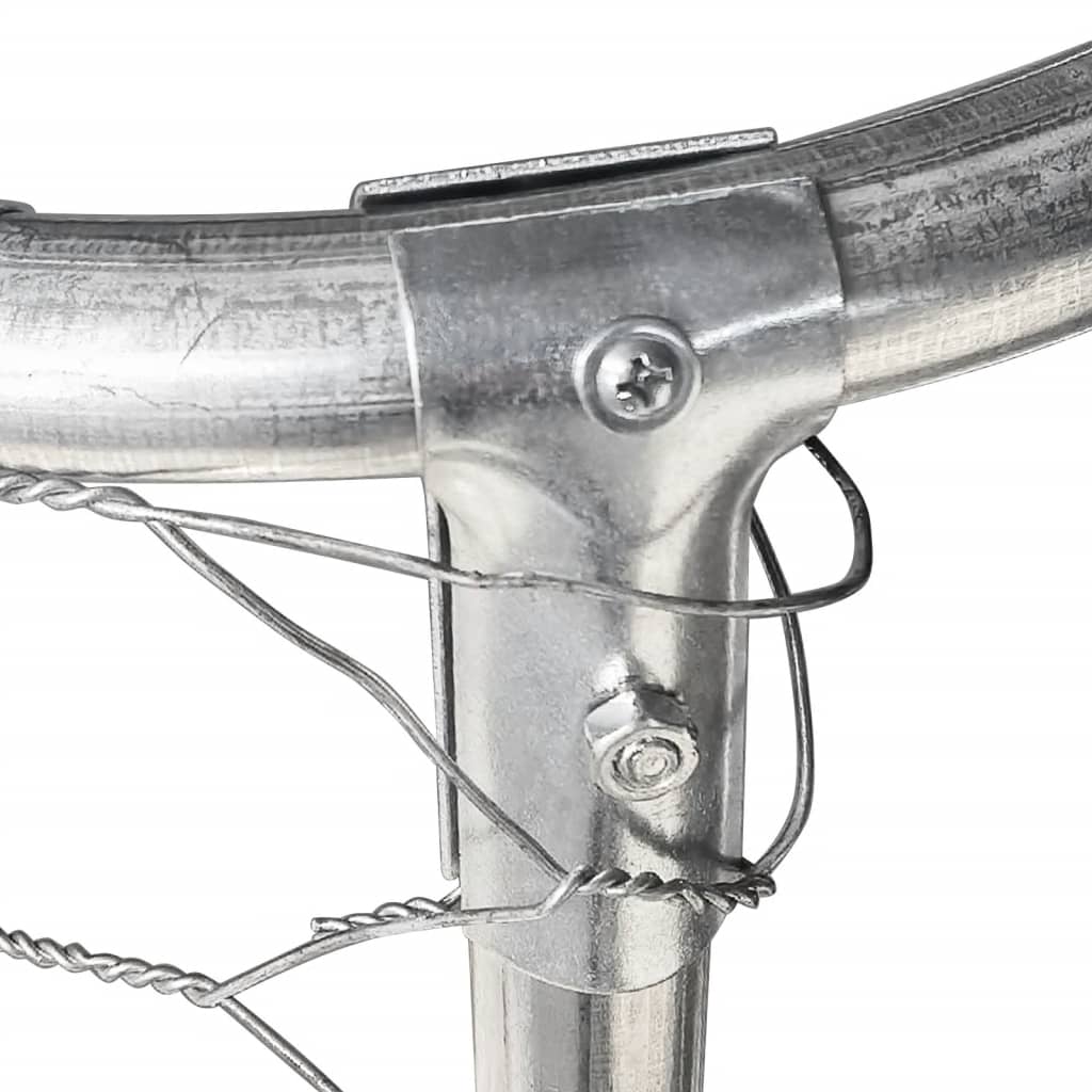 Hundgård för utomhusbruk med tak 300x300x150 cm