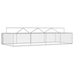 Hundgård för utomhusbruk med tak 600x300x150 cm