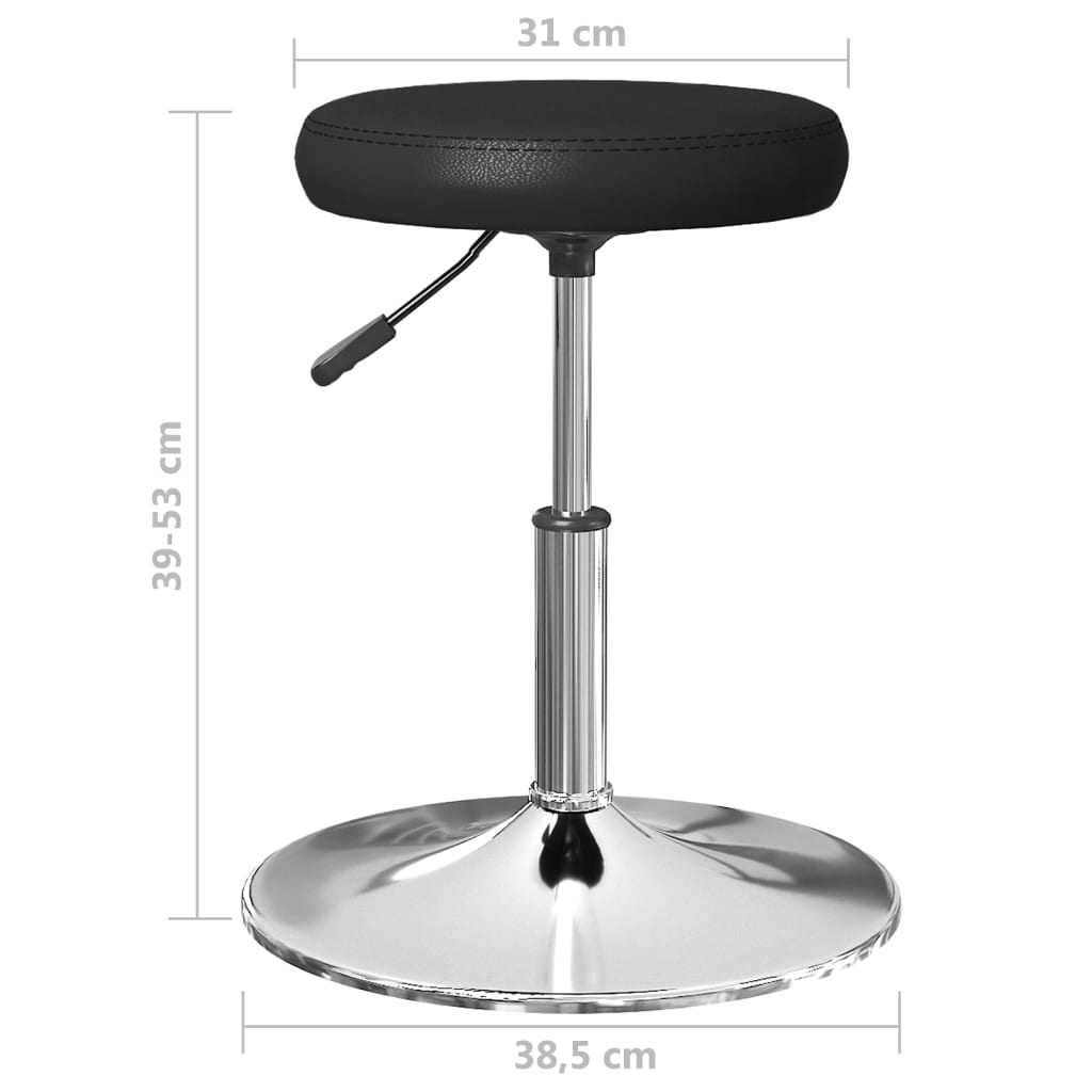 Matstolar 4 st svart konstläder