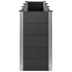 Odlingslåda upphöjd 300x100x91 cm WPC grå