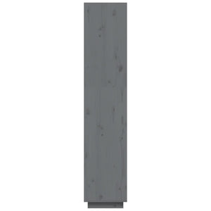 Bokhylla/Rumsavdelare grå 40x35x167 cm massiv furu