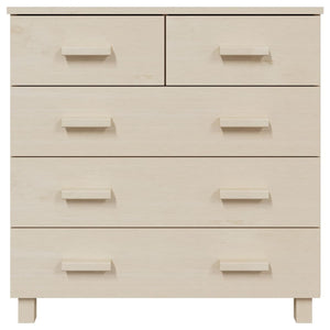 Byrå HAMAR honungsbrun 79x40x80 cm massiv furu