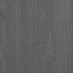 Överdel till högskåp HAMAR ljusgrå 85x35x100 cm massiv furu