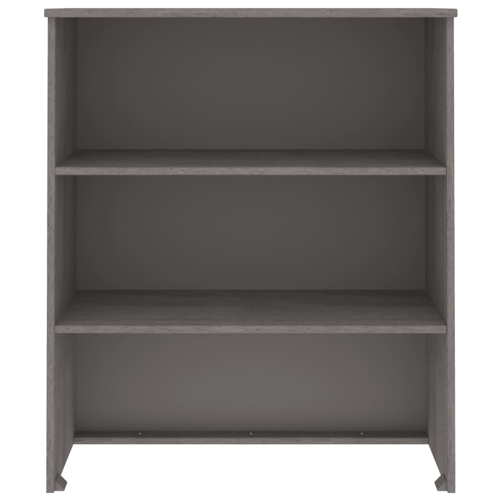 Överdel till högskåp HAMAR ljusgrå 85x35x100 cm massiv furu