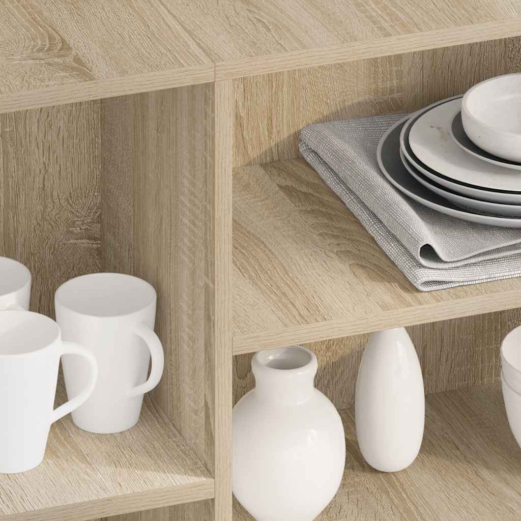 Byrå sonoma-ek 120x30x75 cm konstruerat trä