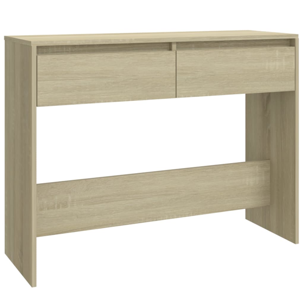 Konsolbord sonoma ek 100x35x76,5 cm konstruerat trä