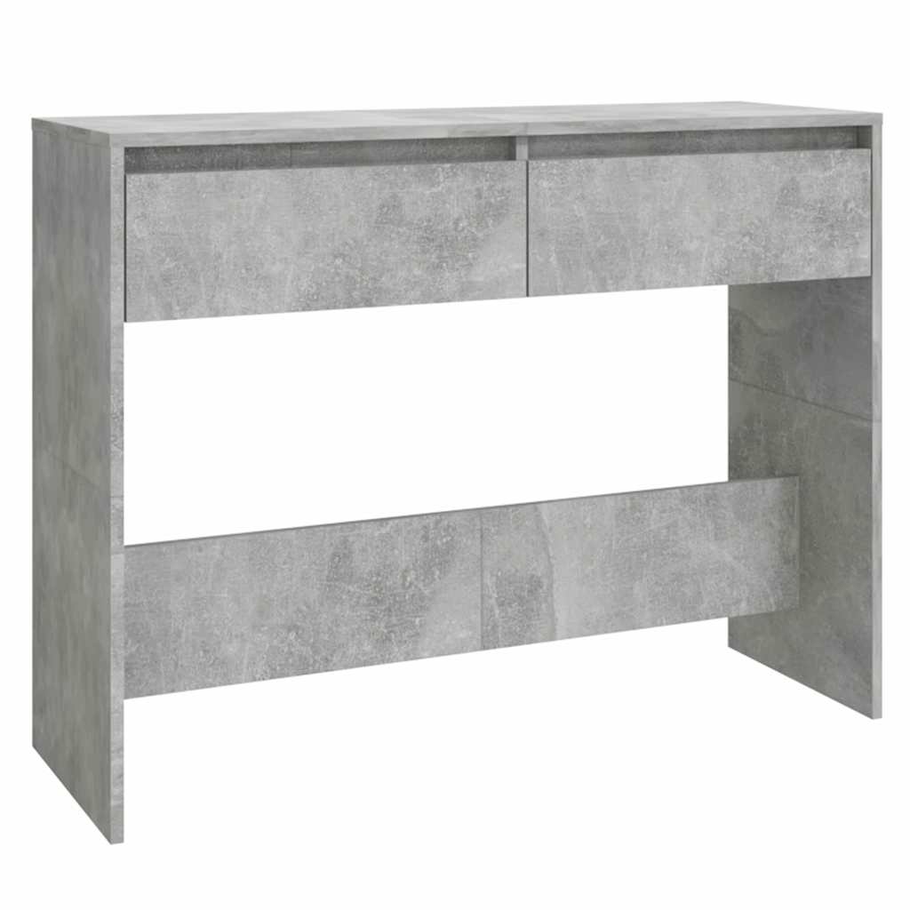 Konsolbord betonggrå 100x35x76,5 cm konstruerat trä