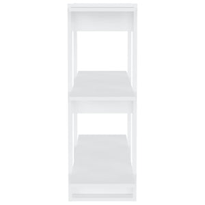 Bokhylla/Rumsavdelare vit 80x30x87 cm