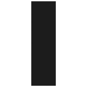 Bokhylla/Rumsavdelare svart 80x30x103 cm konstruerat trä