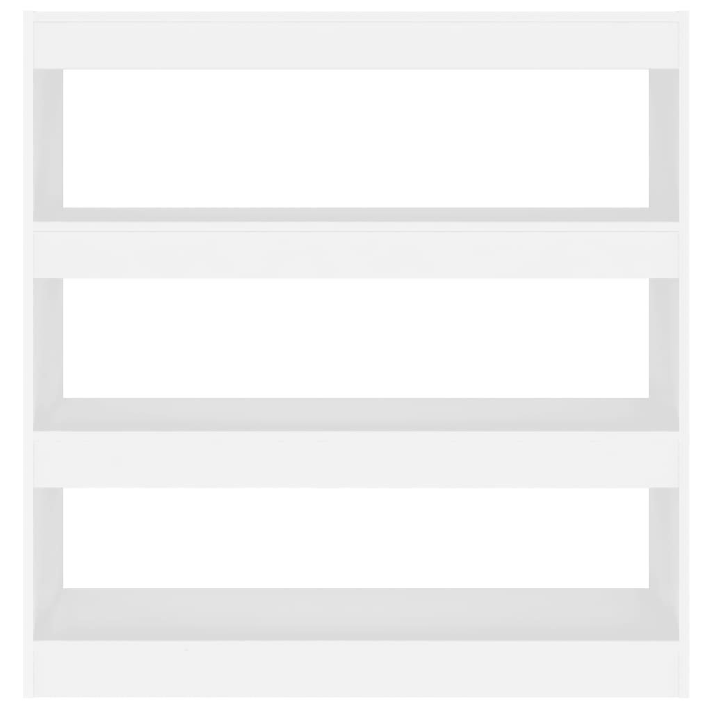 Bokhylla/rumsavdelare vit 100x30x103 cm