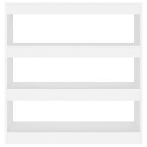 Bokhylla/rumsavdelare vit 100x30x103 cm
