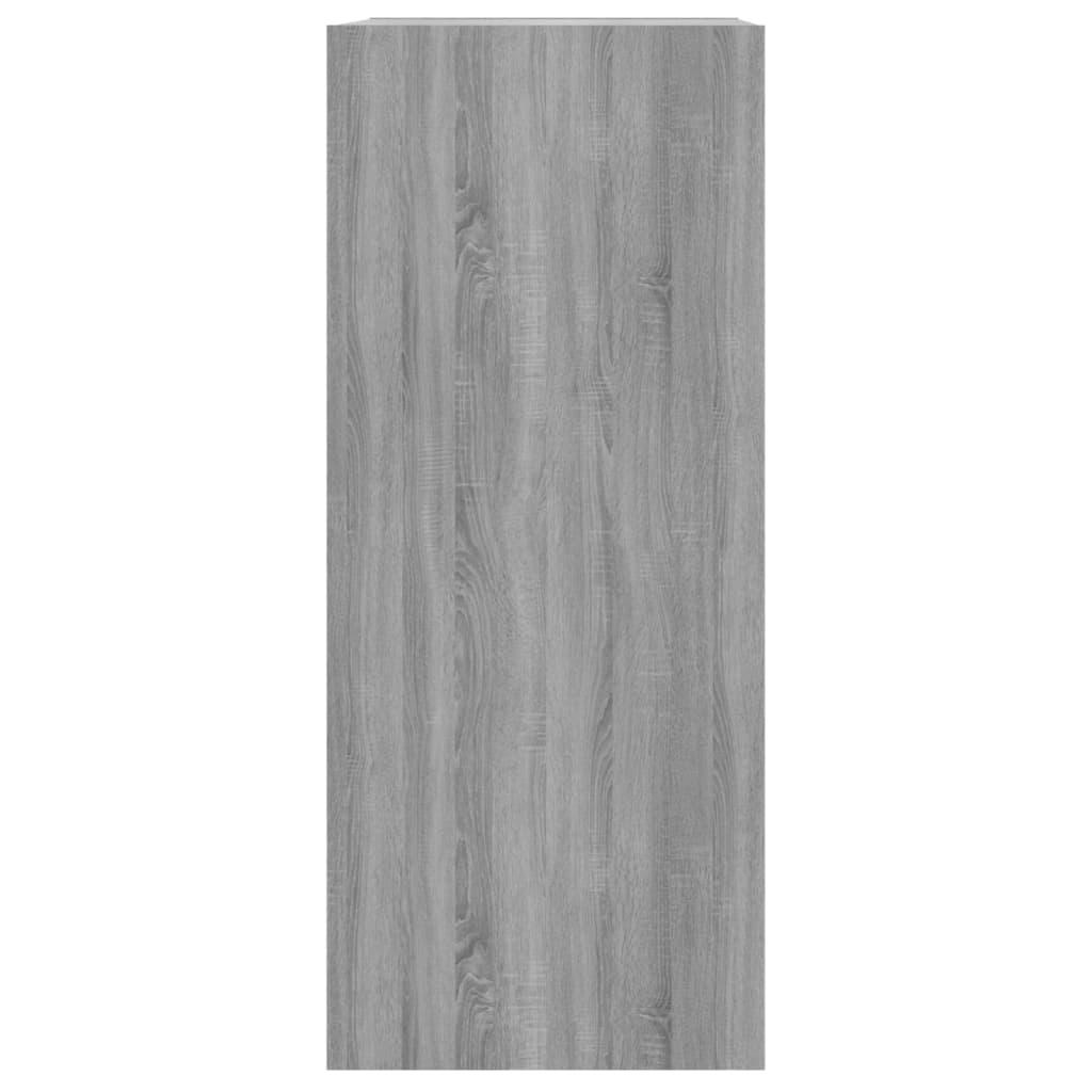 Bokhylla/Rumsavdelare grå sonoma 40x30x72 cm