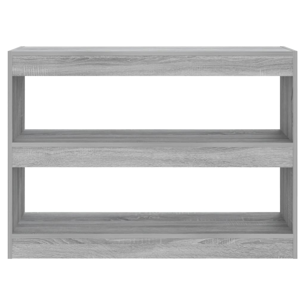 Bokhylla/Rumsavdelare grå sonoma-ek 100x30x72 cm