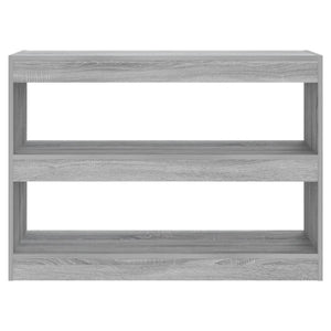 Bokhylla/Rumsavdelare grå sonoma-ek 100x30x72 cm