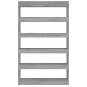 Bokhylla/Rumsavdelare grå sonoma 100x30x166 cm