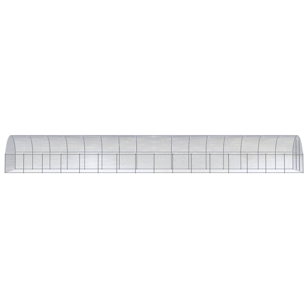 Hönsbur för utomhusbruk 3x16x2 m galvaniserat stål