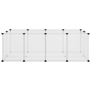 Smådjursbur transparent 144x74x46,5 cm PP och stål