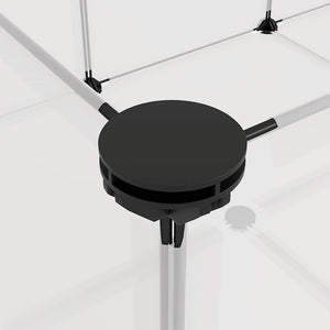 Smådjursbur transparent 144x74x46,5 cm PP och stål