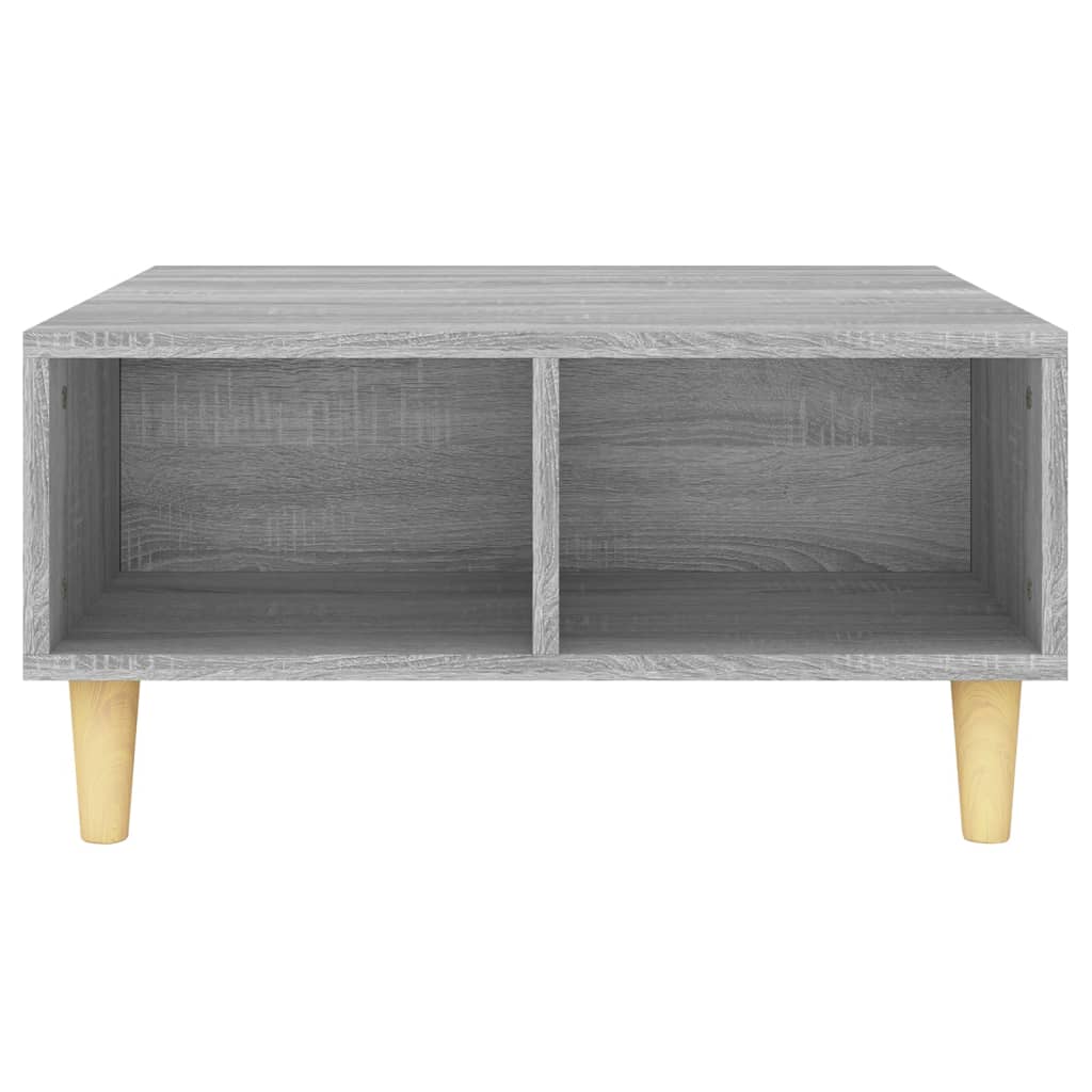 Soffbord grå sonoma 60x60x30 cm konstruerat trä
