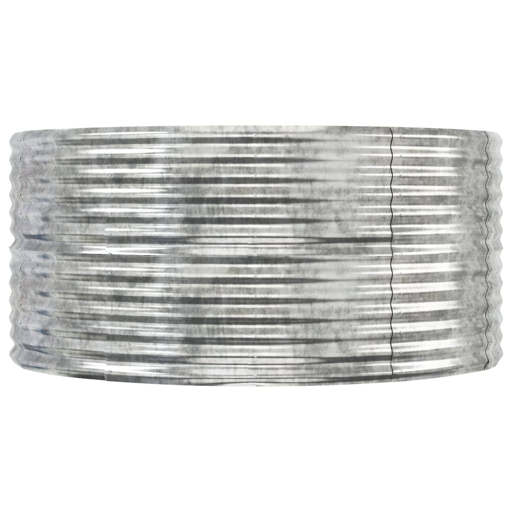 Odlingslåda silver 447x140x68 cm galvaniserat stål